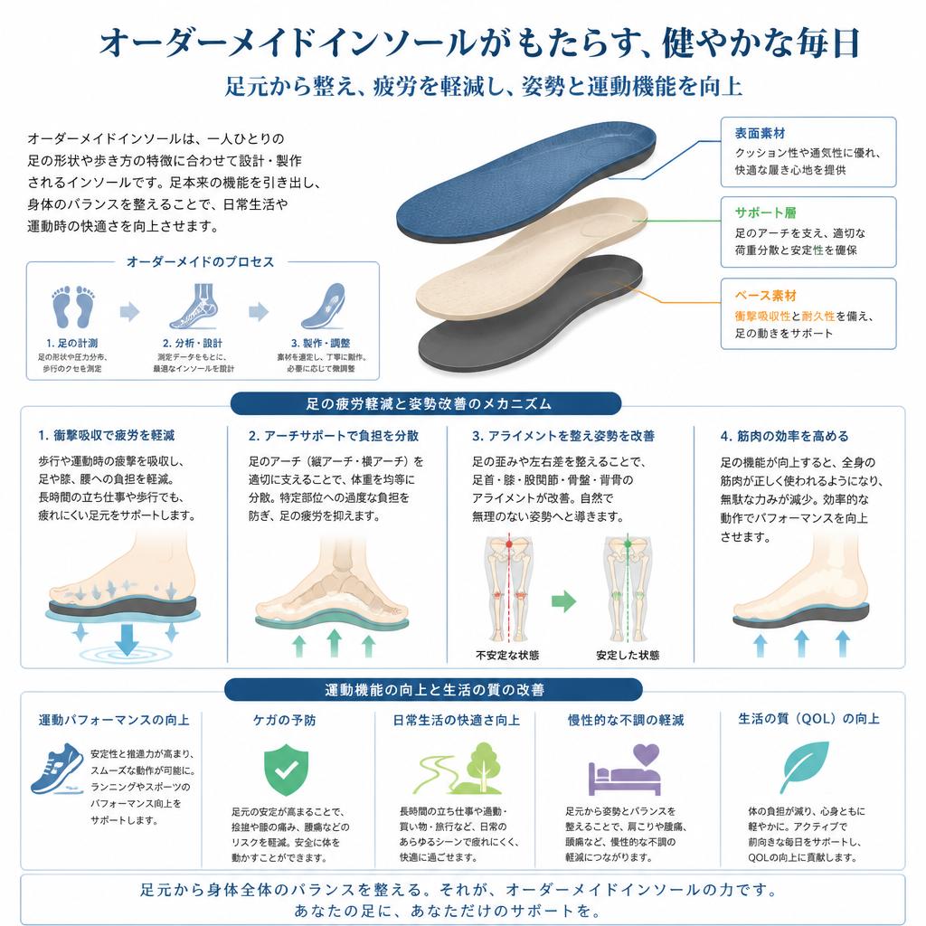 インソールがもたらす効果