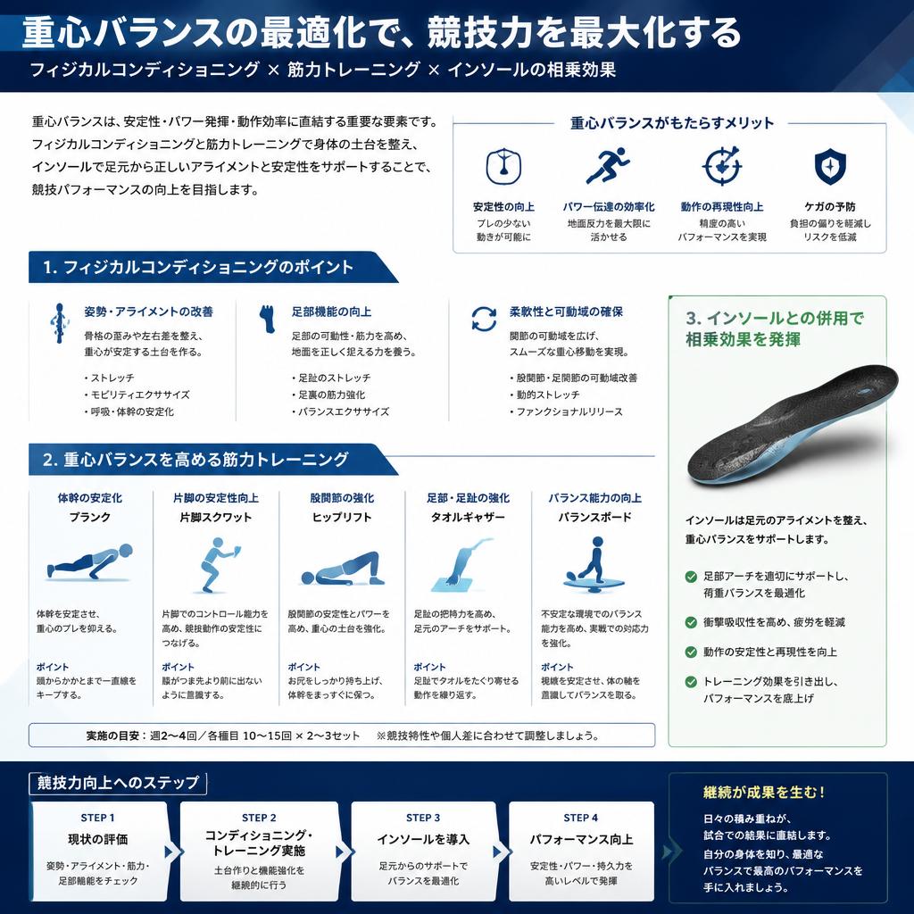 フィジカルコンディショニングと筋力トレーニング