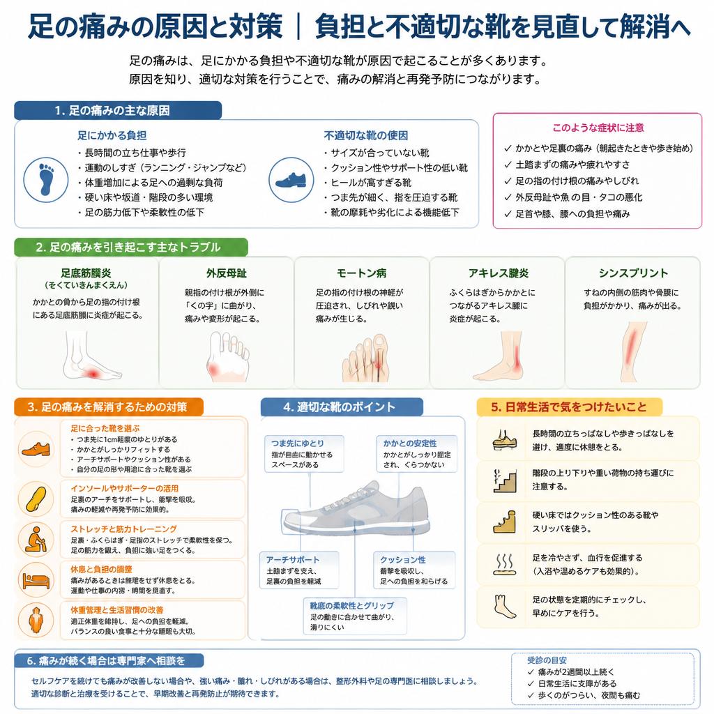 足痛の原因と解消法