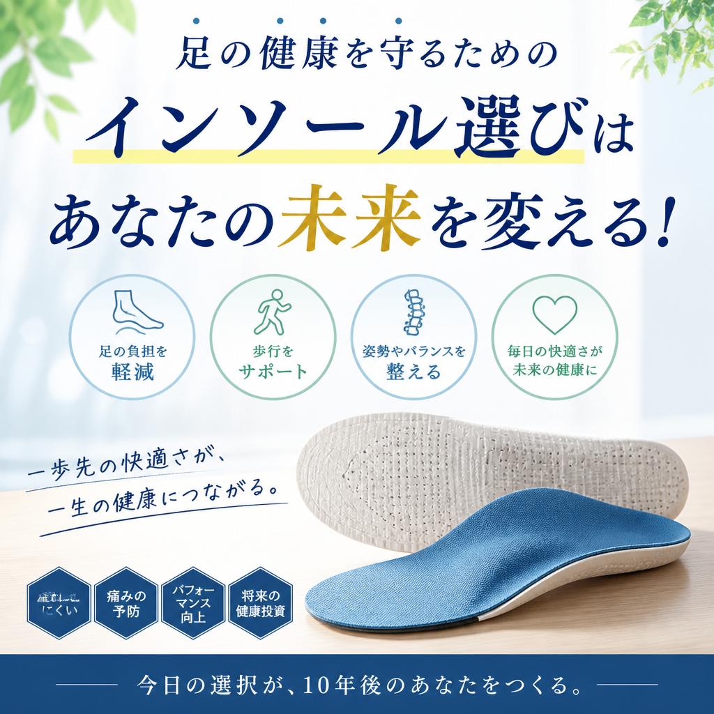 足の健康を守るためのインソール選びはあなたの未来を変える！